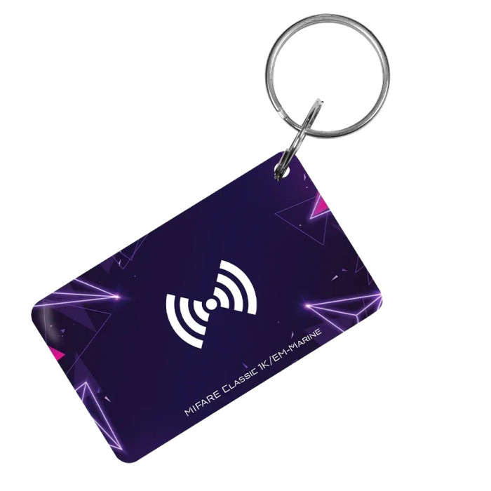 Ключ 30x50 мм фіолетовий Trinix Proxymity-key EM+MF epoxy
