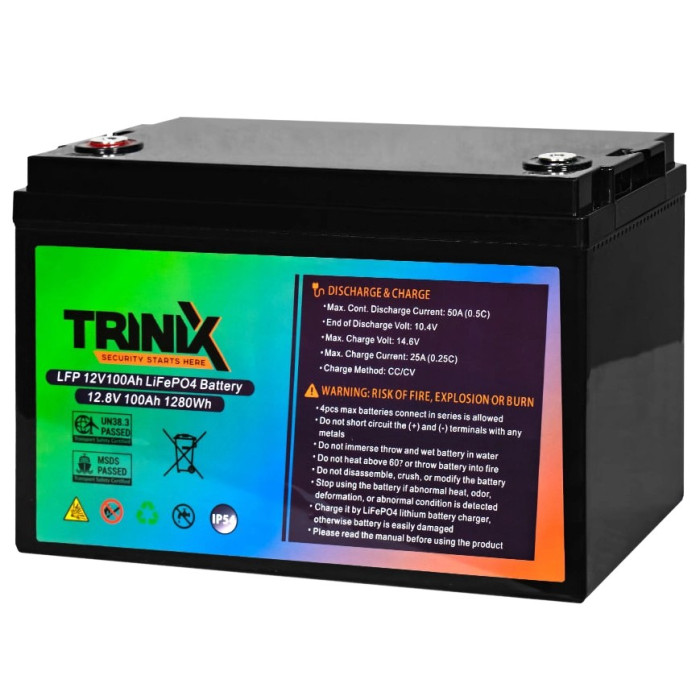 Акумуляторна батарея TRINIX LiFePo4 100 Ah 12V