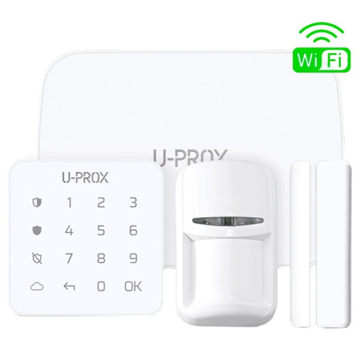 Комплект бездротової охоронної сигналізації U-Prox MP WiFi kit White
