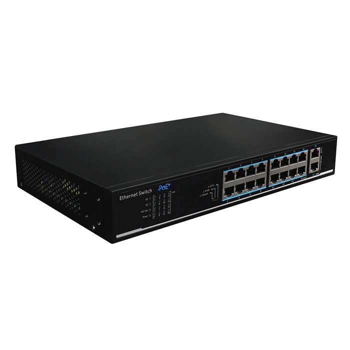 16-портовий 100M PoE+ 2 порта 1000M RJ45 UTEPO UTP1218-PSB150