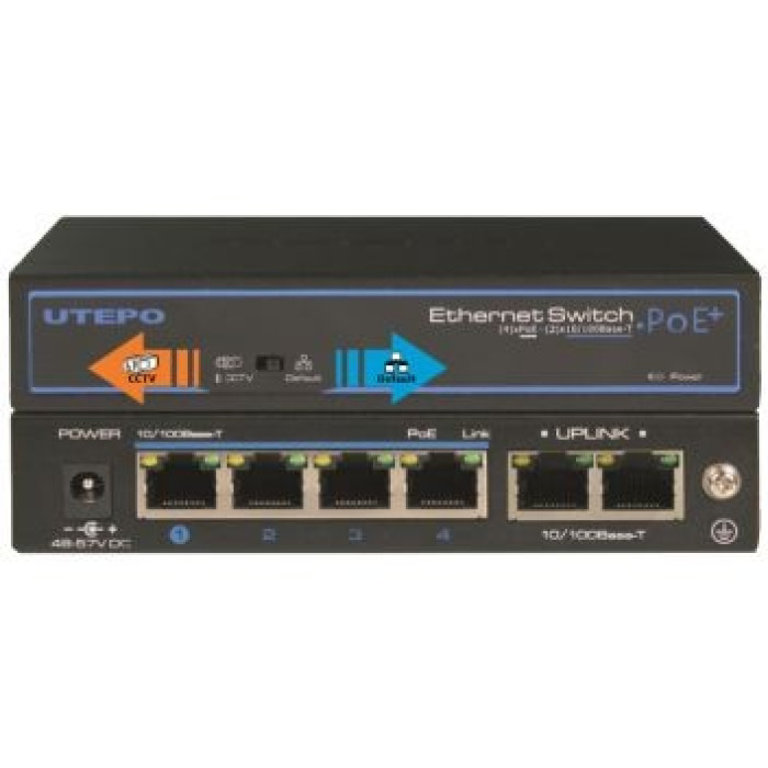 4-портовий POE комутатор UTEPO UTP3-SW04-TP60