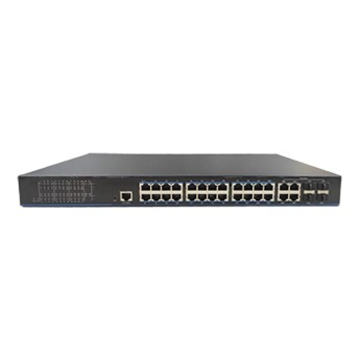 Комутатор 24 порти керований UTEPO UTP3328TS-PSB-L2 L2 PoE+