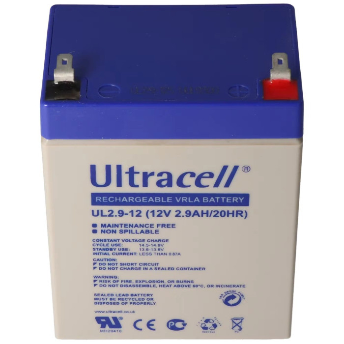Акумуляторна батарея Ultracell UL2.9-12 AGM 12V 2,9Ah