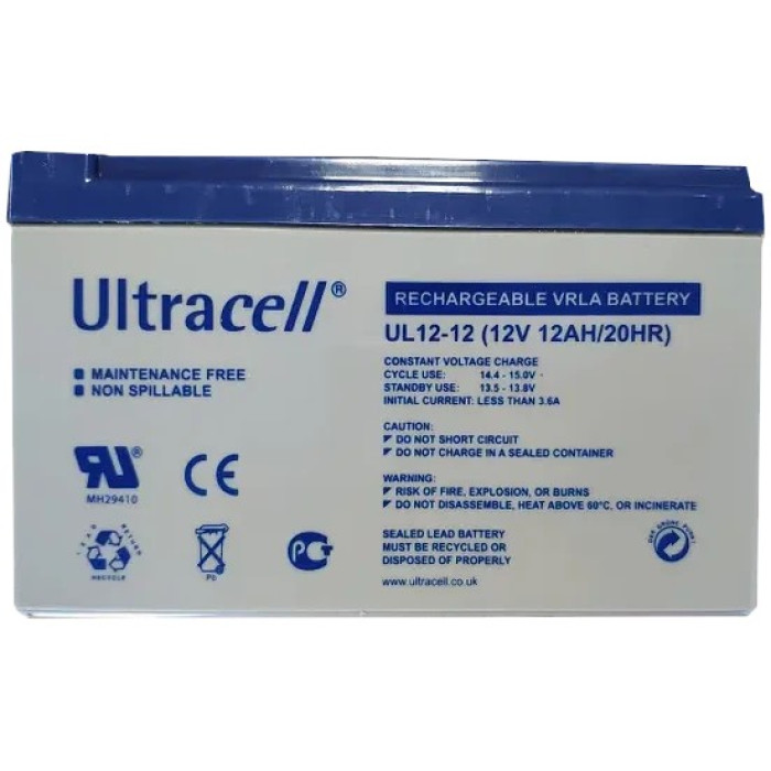 Акумуляторна батарея Ultracell UCG 12-12 AGM 12V 12 Ah