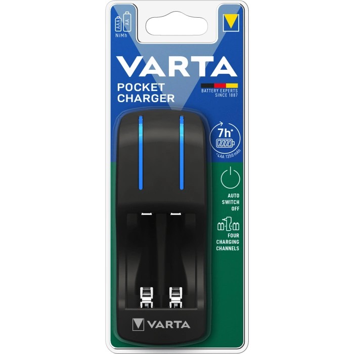 Зарядний пристрій VARTA Pocket Charger 57642 ВLI 1
