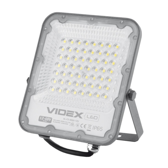 LED прожектор VIDEX PREMIUM 30W 5000K 12-48V