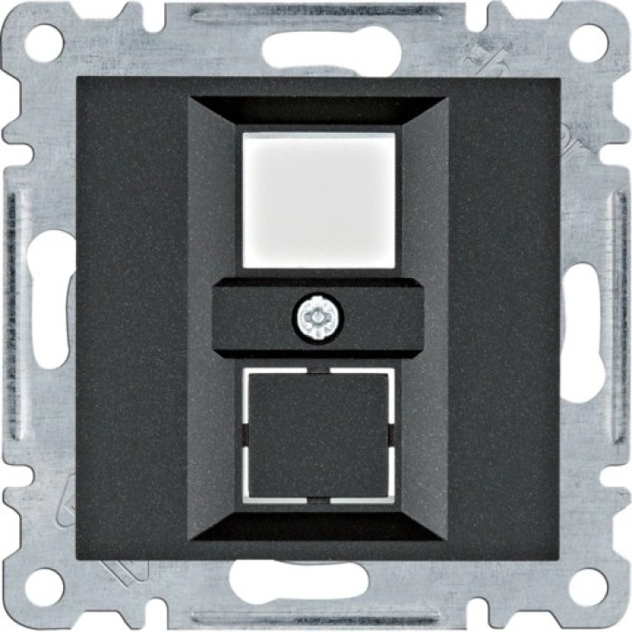 Панель Hager Lumina WL2323 Hager подвійна для RJ12/RJ45