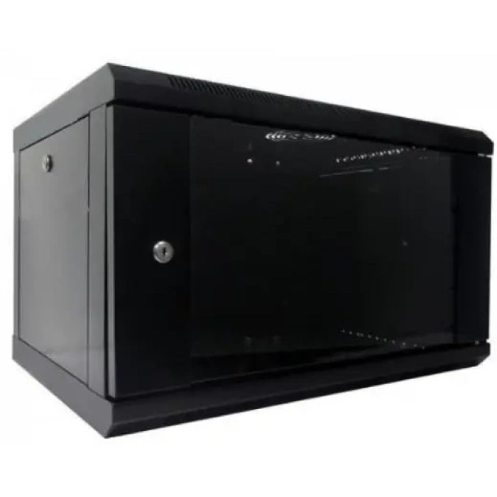 Шафа коммутаційна настінна 6U 600x450 WMNC-6U-FLAT- BLACK Hypernet 6U 600x450