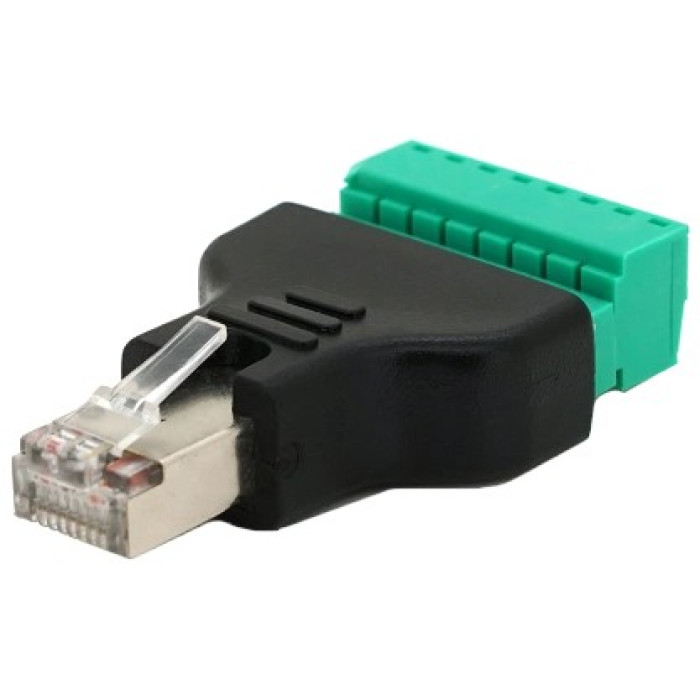 Роз'єм Voltronic RJ-45(M) (8 контактів) з клемами під кабель