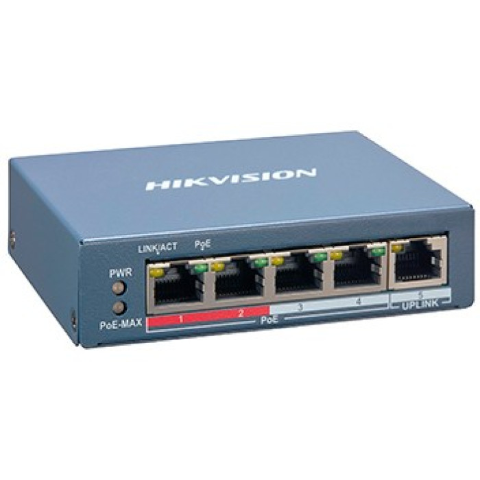 4-портовий керований POE Hikvision DS-3E1105P-EI