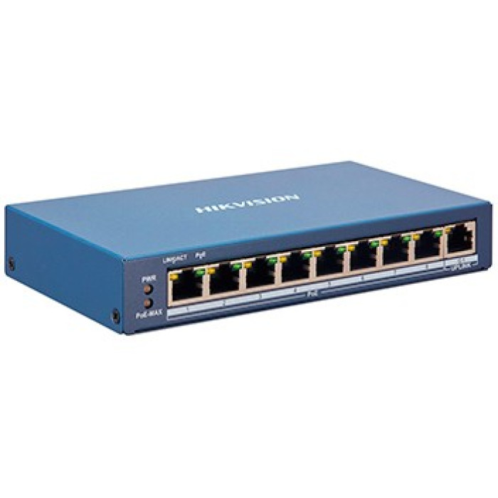 8-портовый керований POE комутатор Hikvision Hikvision DS-3E1309P-EI