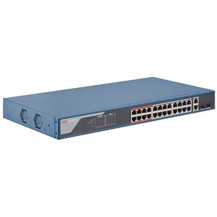 24 портовий POE Hikvision DS-3E1326P-EI