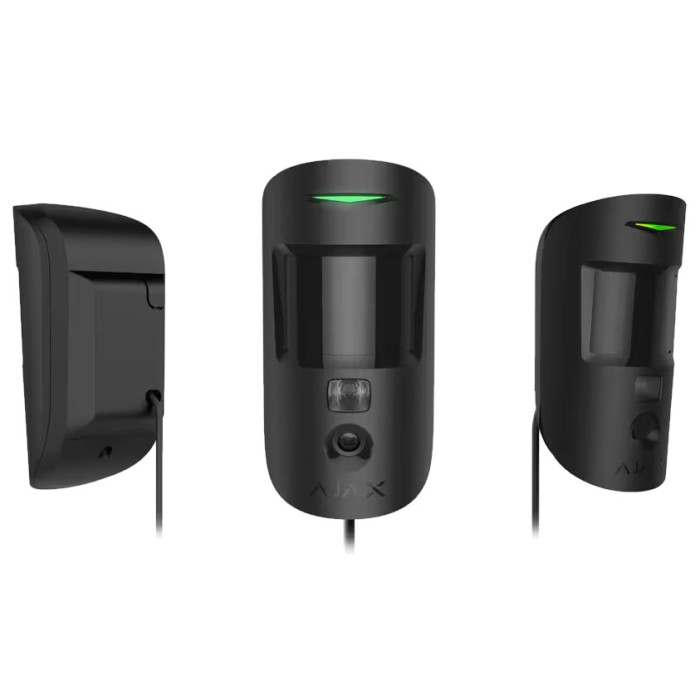 Superior MotionCam (PhOD) black Fibra Дротовий сповіщувач руху з підтримкою фотоверифікації Ajax