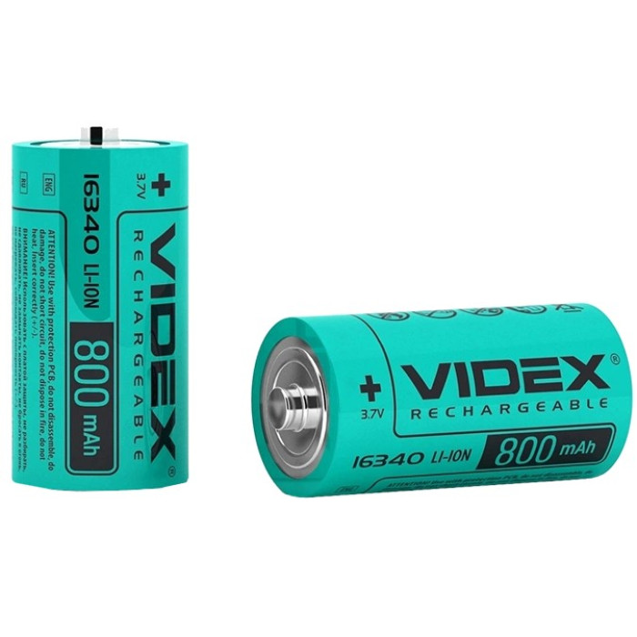Аккумулятор Videx Li-Ion 16340 800mAh