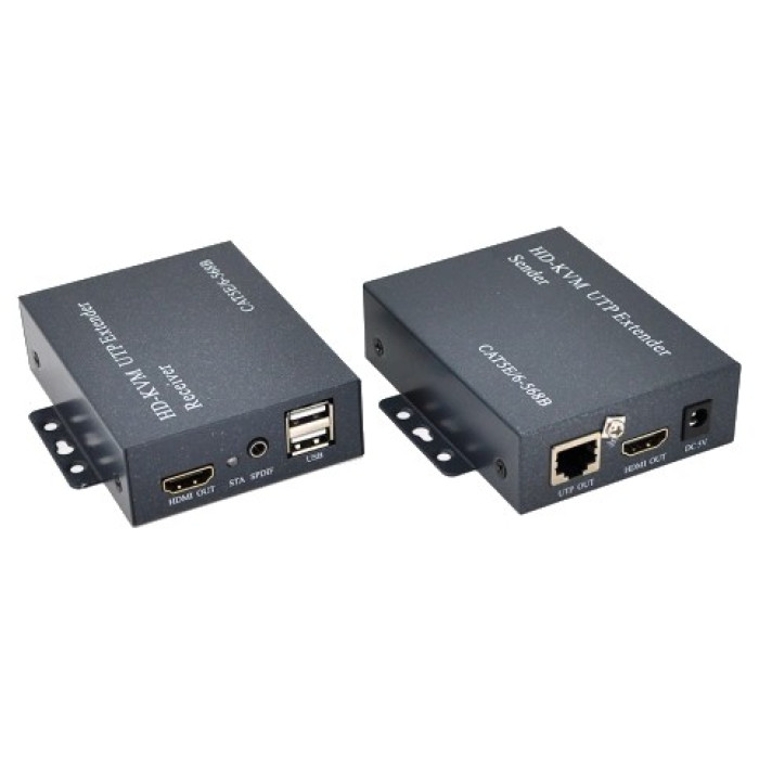 Активний подовжувач HDMI сигналу UTP кабелю cat5e 120 м