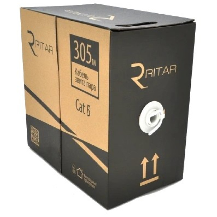 Кабель Ritar внутрішній КВПЕ FTP CU cat.6 (4*2*0.56) 4p (305м)
