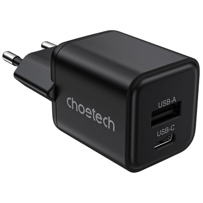 Адаптер Choetech PD5012 mini Black PD30W GAN A+C