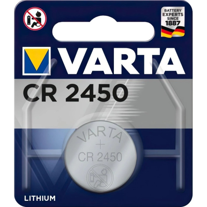 Батарейка CR 2450 VARTA BLI 1 LITHIUM