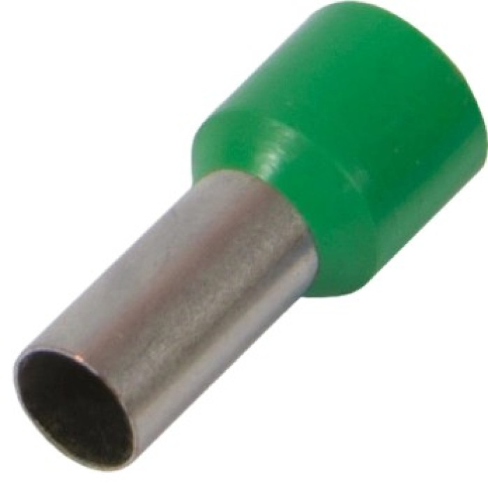 Ізольований наконечник втулковий 1,5 кв.мм, зелений Enext E.NEXT e.terminal.stand.e1508.green