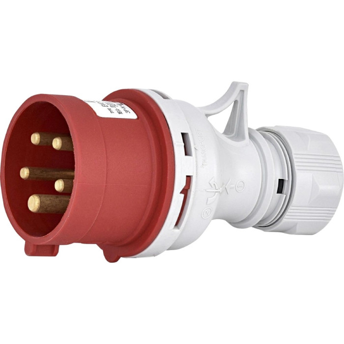 Вилка кабельна ETI ЕТІ EV-3253 IP44 32A 400V 3P+N+PE
