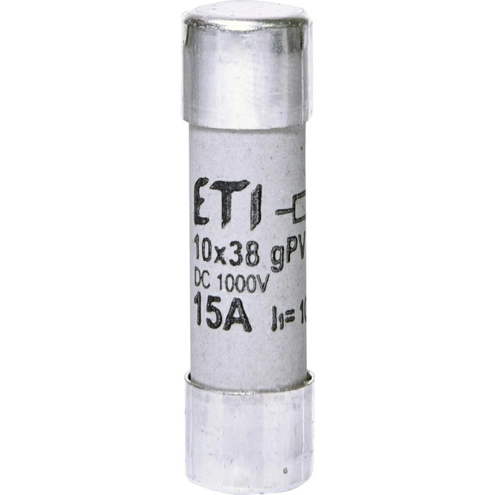 Запобіжник ETI CH10x38 gPV 15A 1000V 10kA