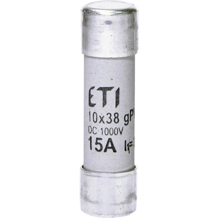 Запобіжник ETI CH10x38 gPV 15A 1000V