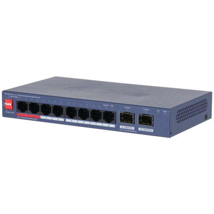 Комутатор 8 портів керований Dahua DH-CS4210-8GT-110