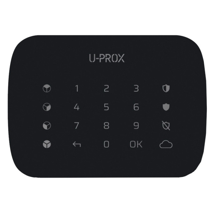 Бездротова сенсорна клавіатура для чотирьох груп U-Prox Keypad G4 Black