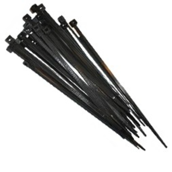 Хомут чорний Courbi 370х4,8 (100шт)