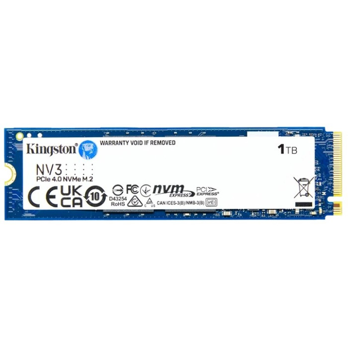 Накопичувач Kingston 1TB NV3 SSD M.2 2280 PCIe 4.0 NVMe