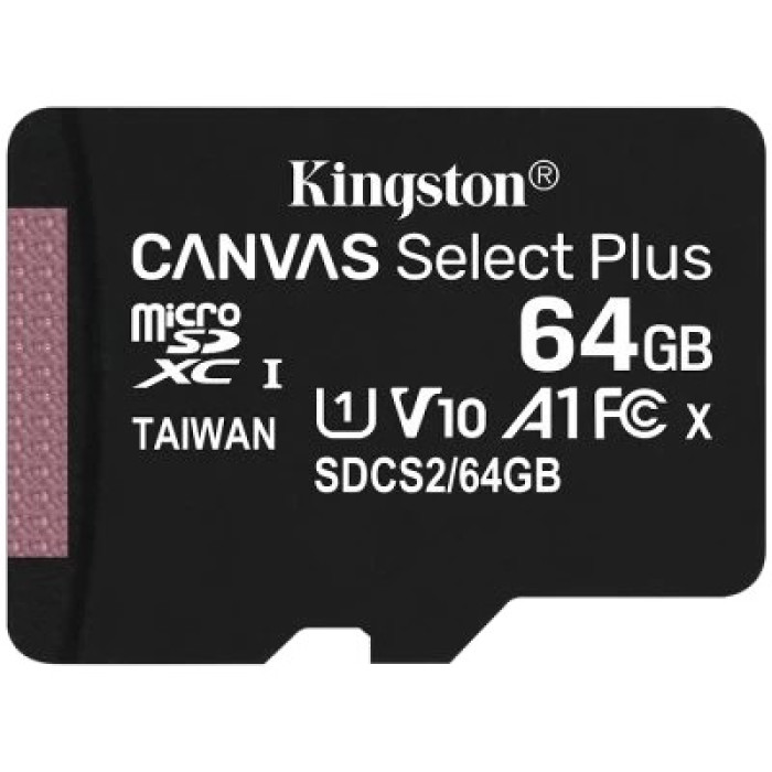 Карта пам'яті Kingston microSDXC 64GB (SDCS2/64GBSP)