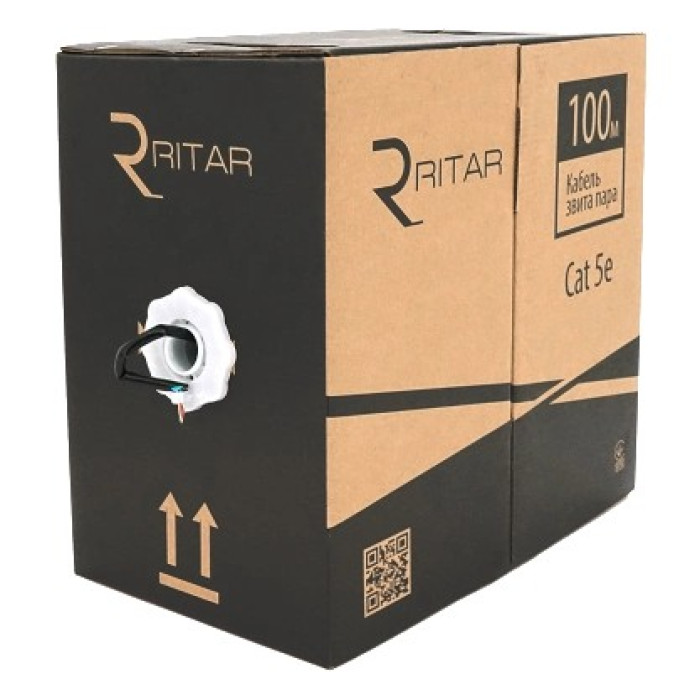 Кабель Ritar внутрішній КВП UTP CCA (4*2*0.5) 4p 24 AWG (100м)