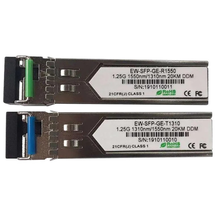Модуль SFP (комплект 2шт) Ewind EW-SFP-GE-T1310 / EW-SFP-GE-R1550 1.25G, Single-mode singl