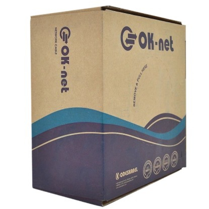 Кабель UTP вуличний 2*2*0,48 500 м Одескабель(ОК-net) OK-Net КПП-ВП (100) cat 5e