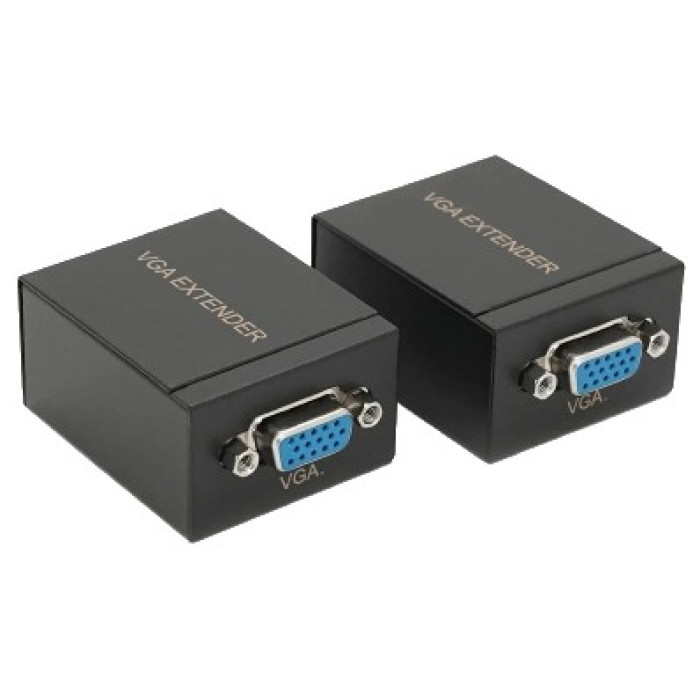 Пассивний подовжувач VGA сигналу Cat5e / 6e 60м