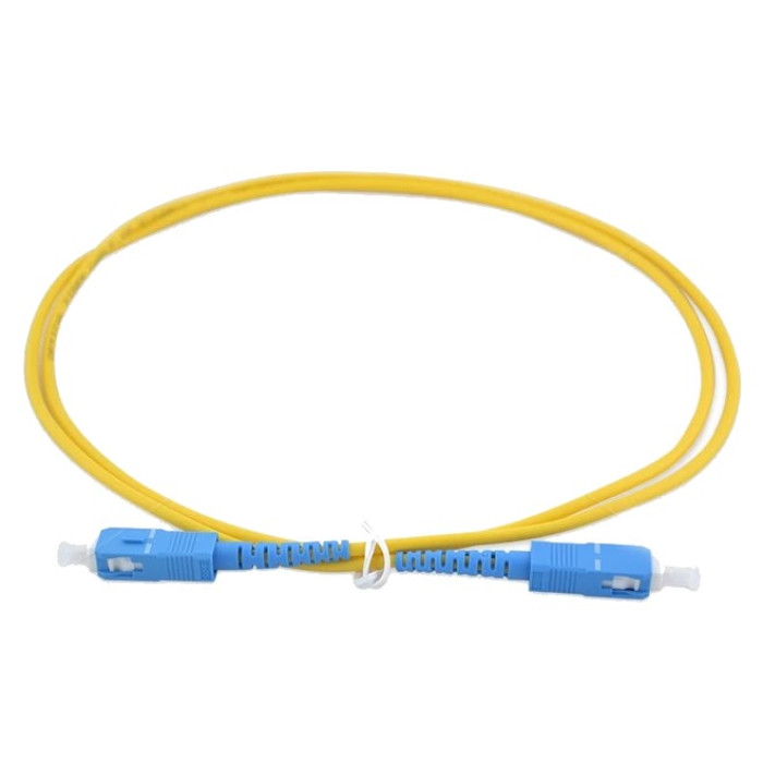 Шнур оптичний з`єднальний (патч корд) SC - SC 1м EServer ES-SC-SC/UPC-1-SM-S