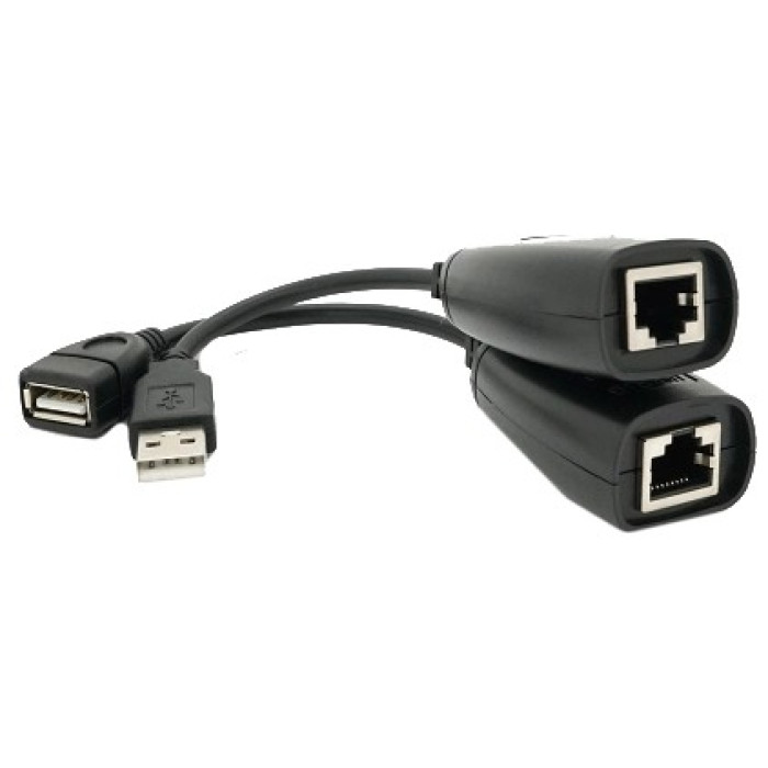 Подовжувач USB 2.0 сигналу F/UTP RJ-45 to AM + RJ-45 50 м