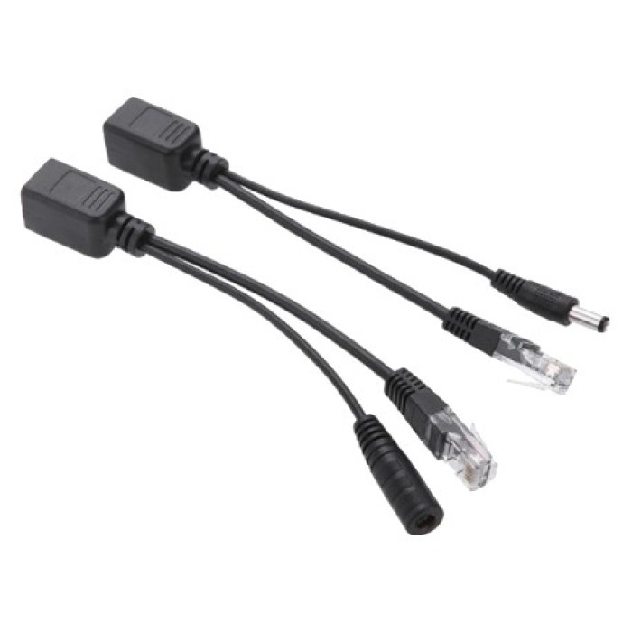 POE інжектор 802.3at (30Вт), Black, OEM Q50 пасивний (пара)