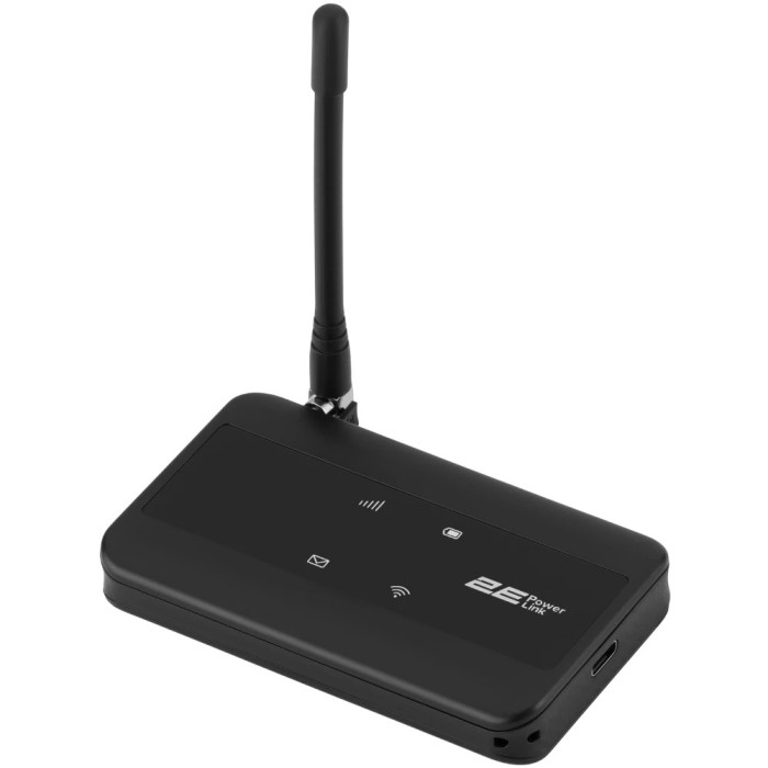 Мобільний маршрутизатор 2E PowerLink (MiFi-2) LTE Wi-Fi4 1xType-C 1xCRC9 2100мА•год