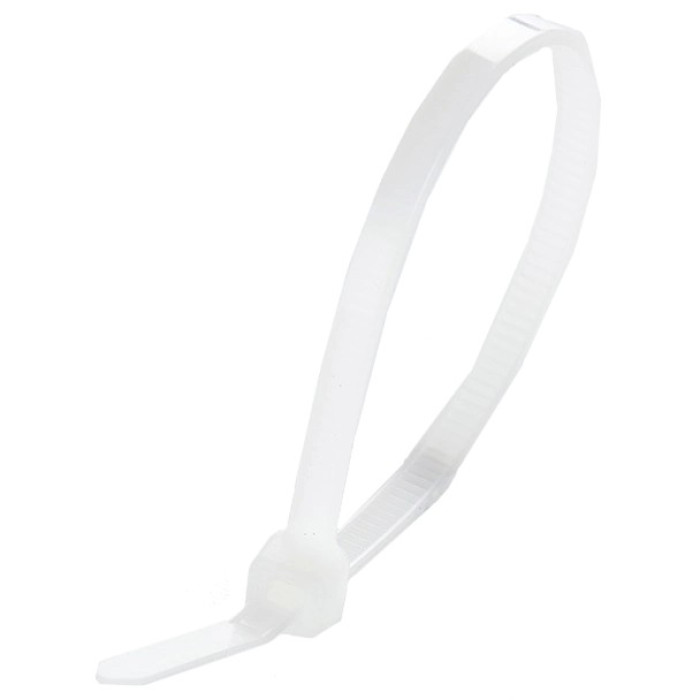 Стяжка кабельна 4х150 біла (пач. 100 шт.) APRO CT-W4150