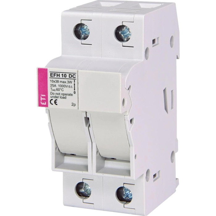 Тримач запобіжника ETI ЕТІ EFH 10 2P 25A 1000V DC