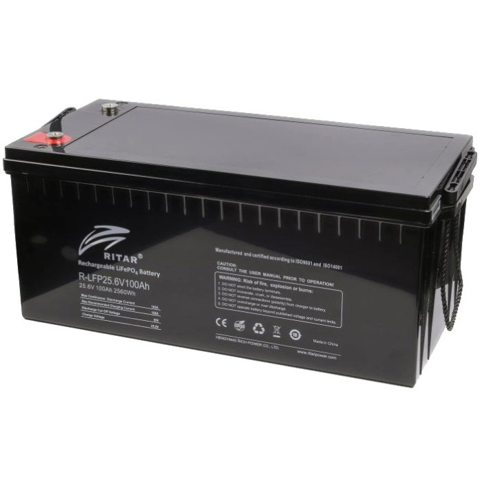 Акумуляторна батарея з bluetooth Ritar LFP25.6V100AH