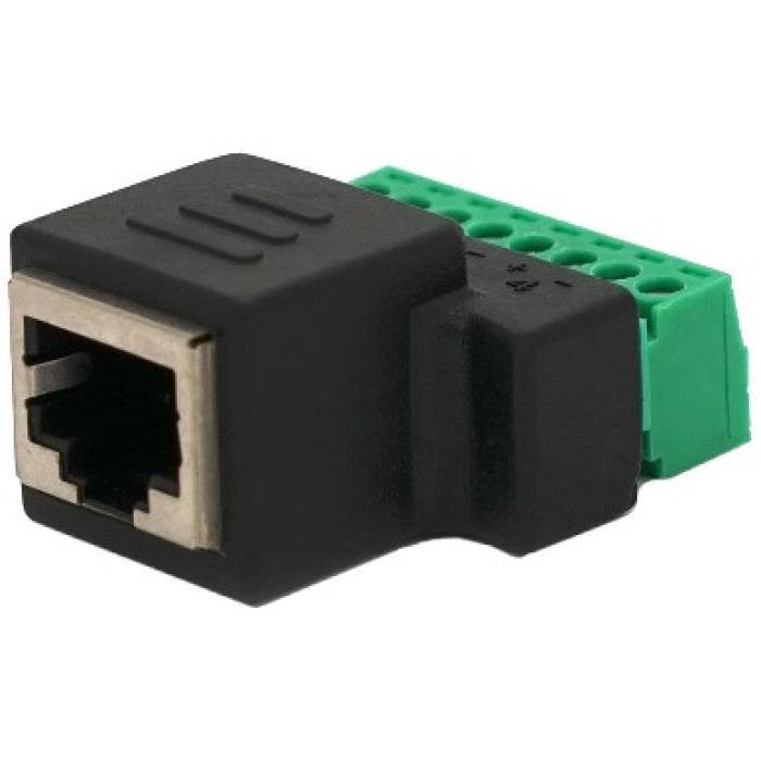 Роз'єм Voltronic RJ-45(F) (8 контактів) з клемами під кабель