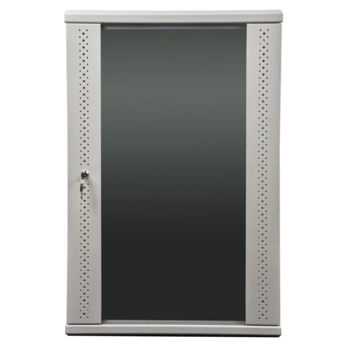 Шафа EServer 18U 600х500х907 скло, сіра