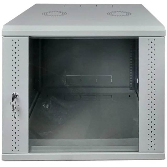 Шафа EServer 9U 600х500х503 скло, сіра