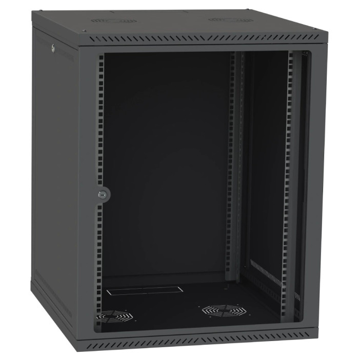 Шафа серверна IPCOM СН-15U 600х450 скло RAL9005