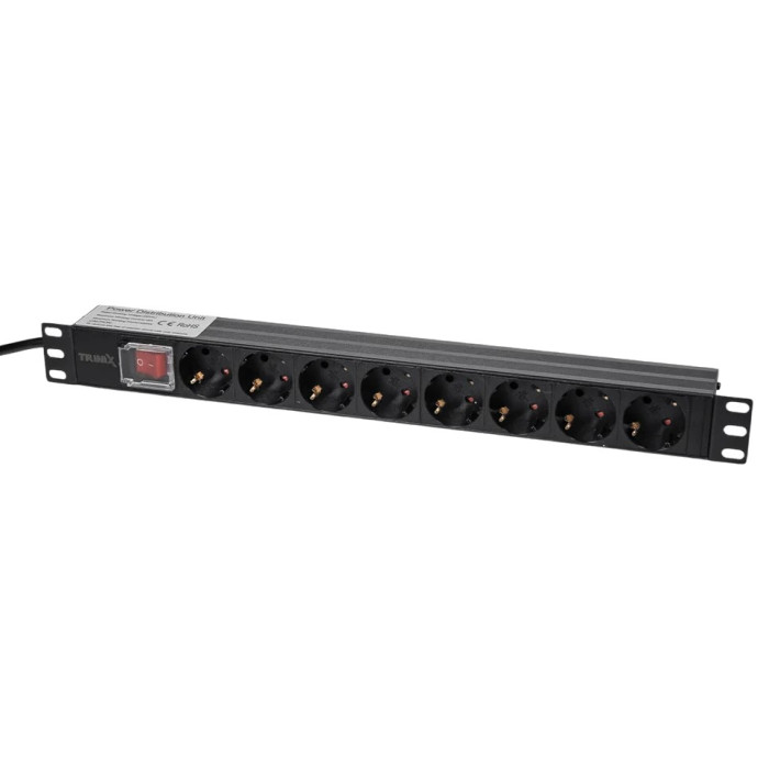 Блок розеток Trinix TRX-PDU/8M-16А Black