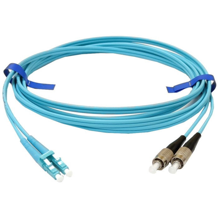 Патчкорд оптичний CMS FC/UPC-LC/UPC MM (OM3) 3м Duplex Slim