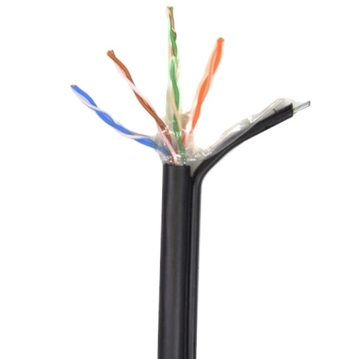 Кабель ATIS Atis UTP 4*2*0.5-CU PE MP кат.5е (UTP мідь зовнішній з дротом) бухта