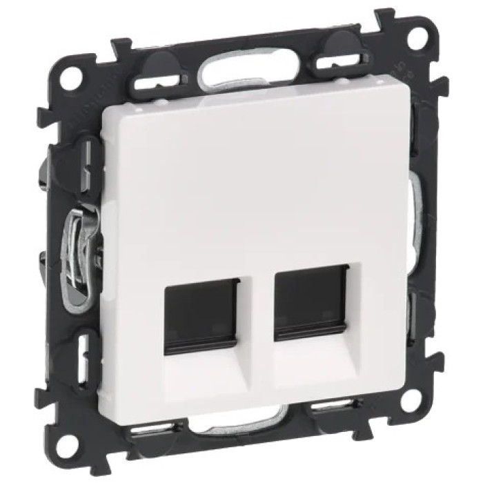 Механізм розетки білий Legrand Valena Life UTP Кат.5е 2xRJ45